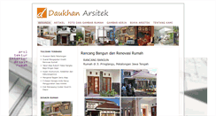 Desktop Screenshot of daukhan-arsitek.com