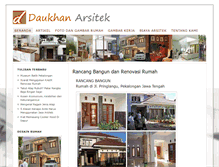 Tablet Screenshot of daukhan-arsitek.com